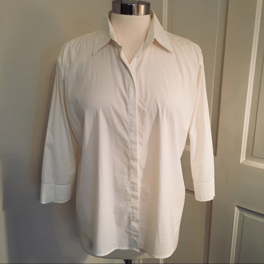 Faconnable White Button-Down